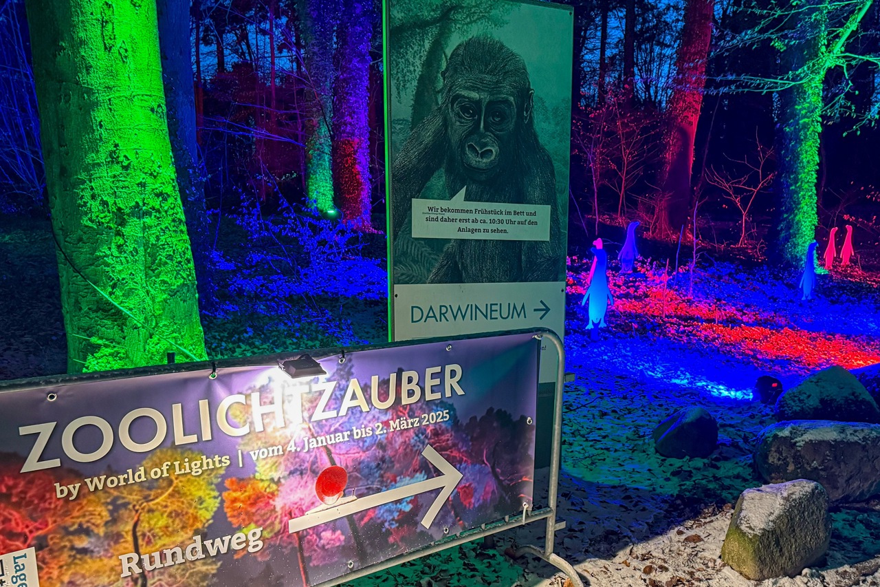 ZooLichtZauber im Zoo Rostock