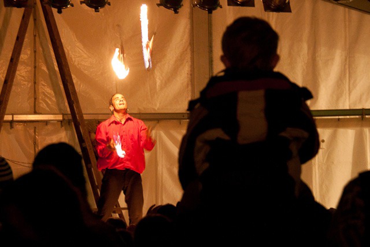 Arne Feuerschlund beim Lampionfest Rostocker Zoo