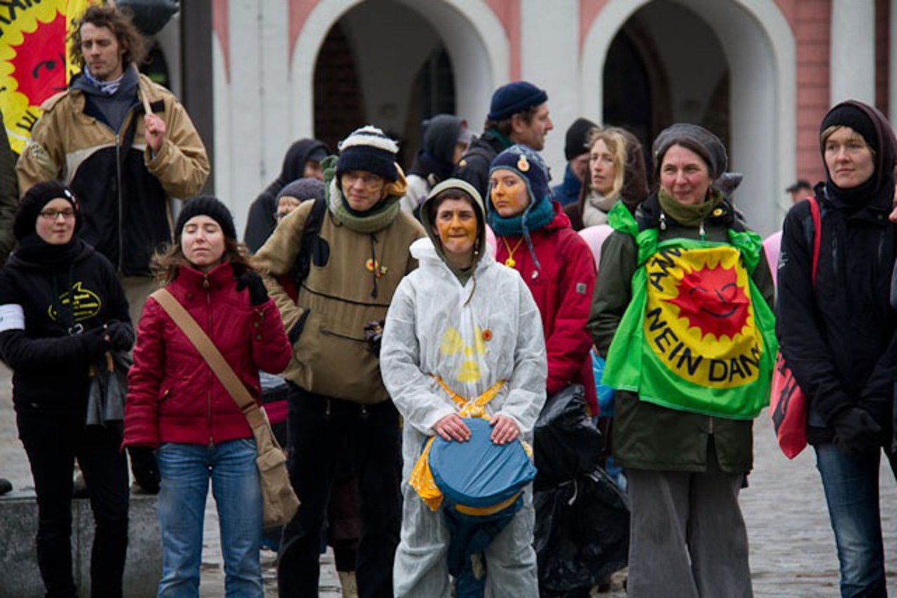 Atomkraftgegner in Rostock