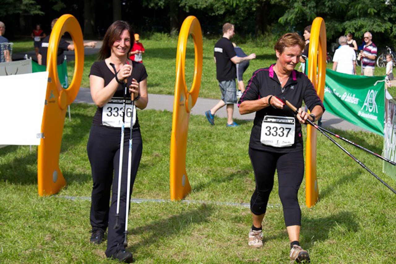 10-km-Walkerinnen Angela Hehl und Monika Krebs