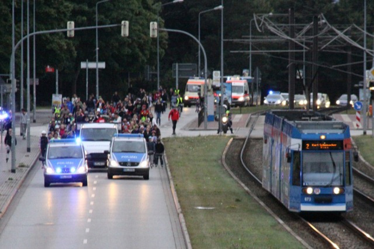 Wettlauf mit der Straßenbahn