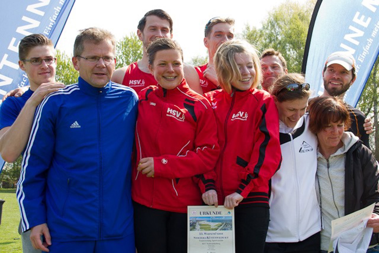 Die besten Teams: HSV Neubrandenburg auf Platz 1, SV Turbine Neubrandenburg auf Platz 2 und Laufgruppe Schwerin auf Platz 3