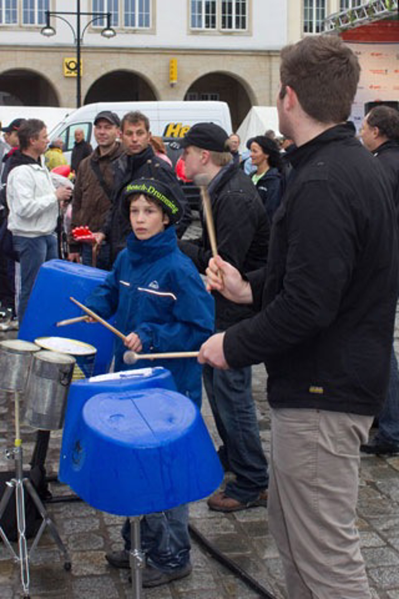 „Beach Drumming“ beim Rostocker Citylauf