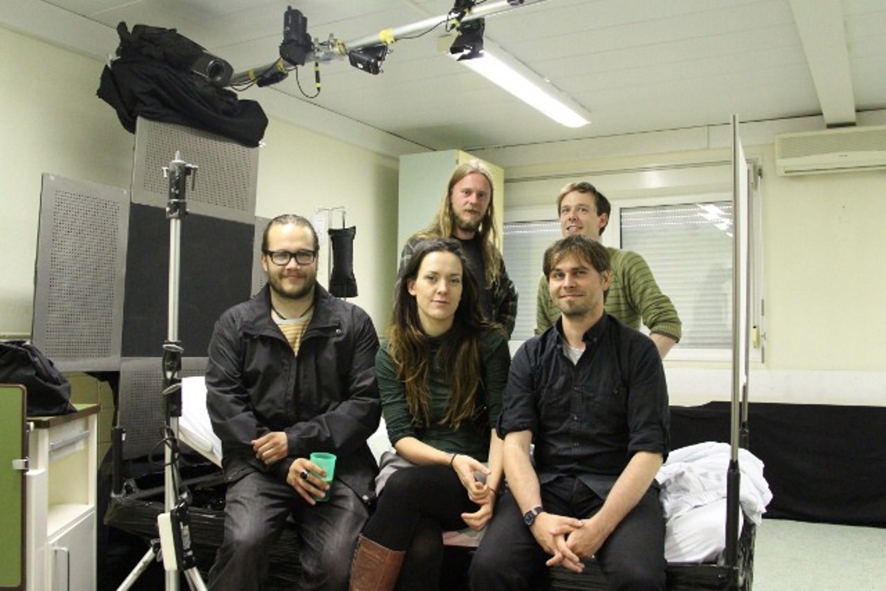 Hinten der ausführende Produzent Thomas Wüstemann und Mark Auerbach, vorne die Regisseure Andreas Ehrig, Stephanie Möller und Holger Löwe