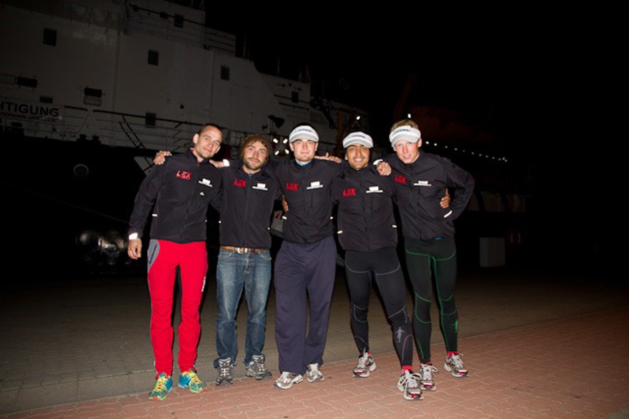Team 2 der Lauf-KulTour im Stadthafen