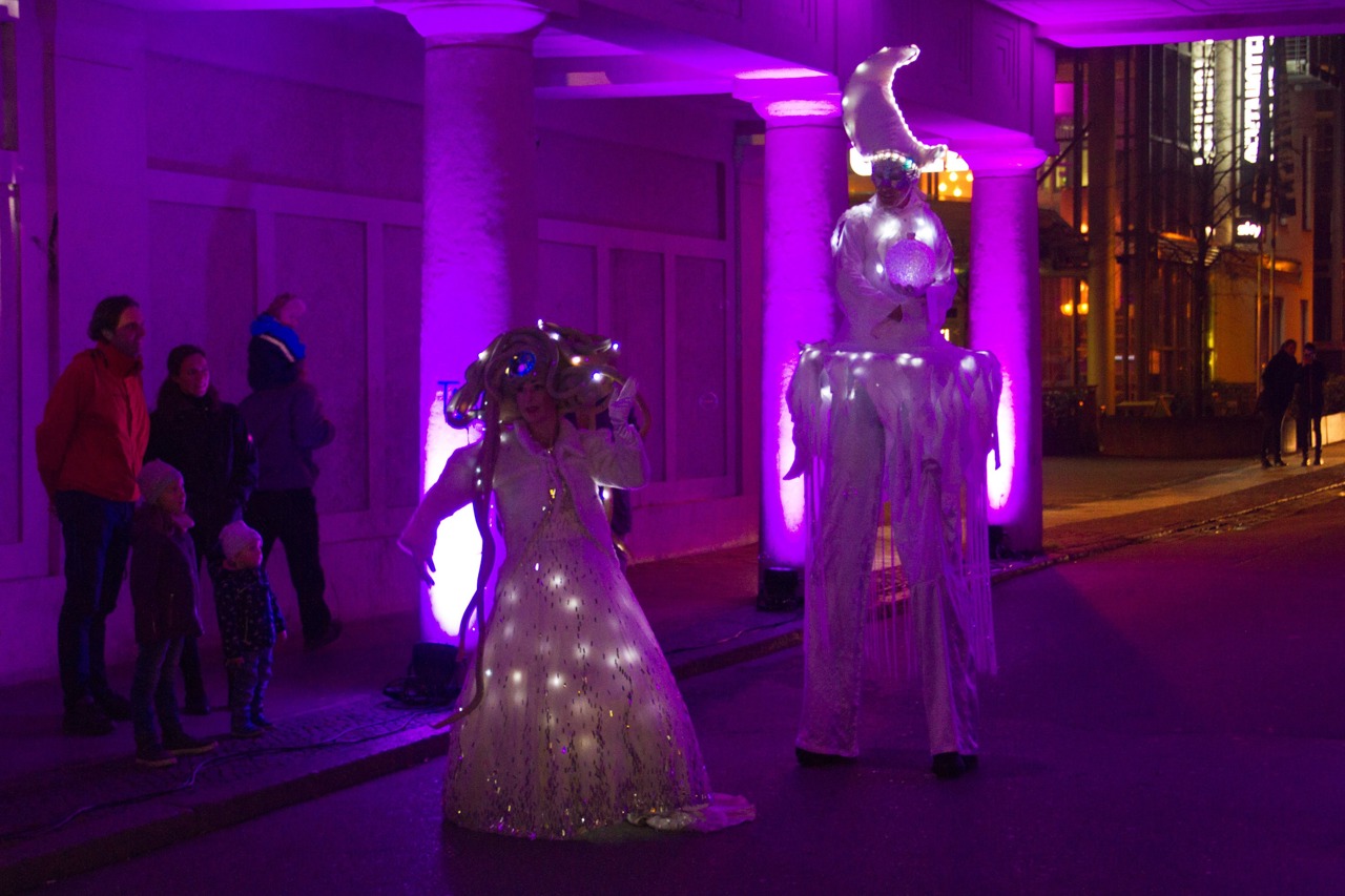 Walking Act auf der Rostocker Lichtwoche 2017