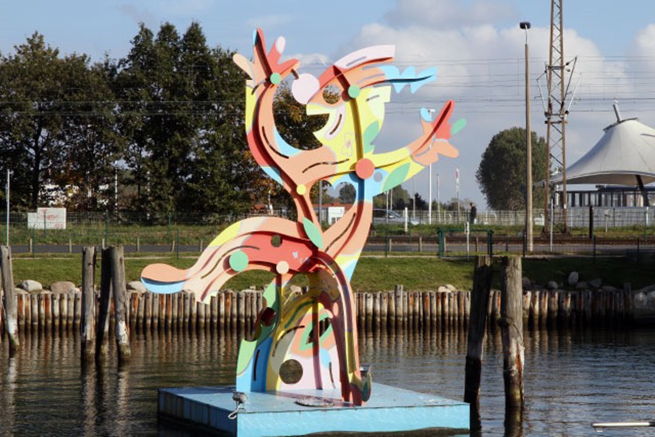 "Felix" - Metallskulptur von Felix Büttner im Alten Strom