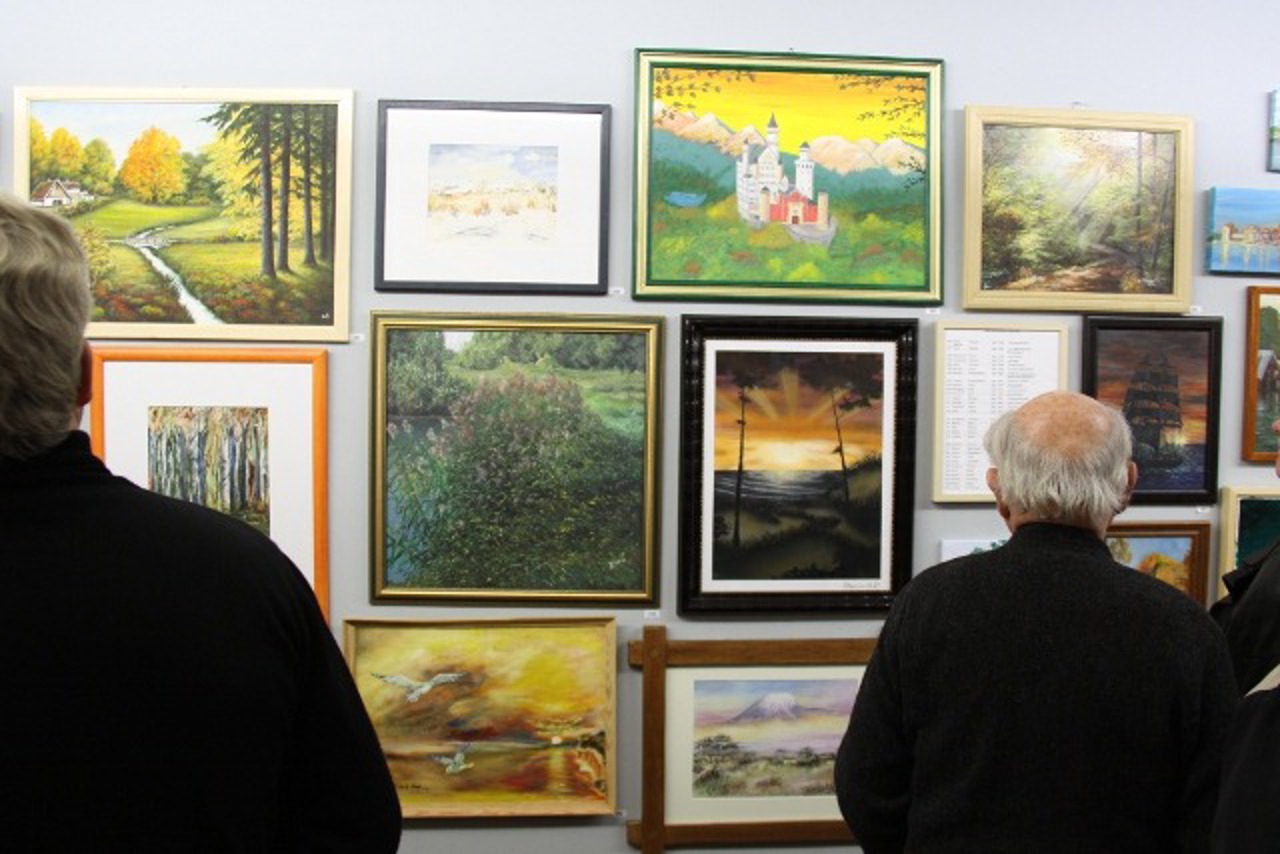 Hobbymaler zeigen ihre Bilder in der Kunsthalle