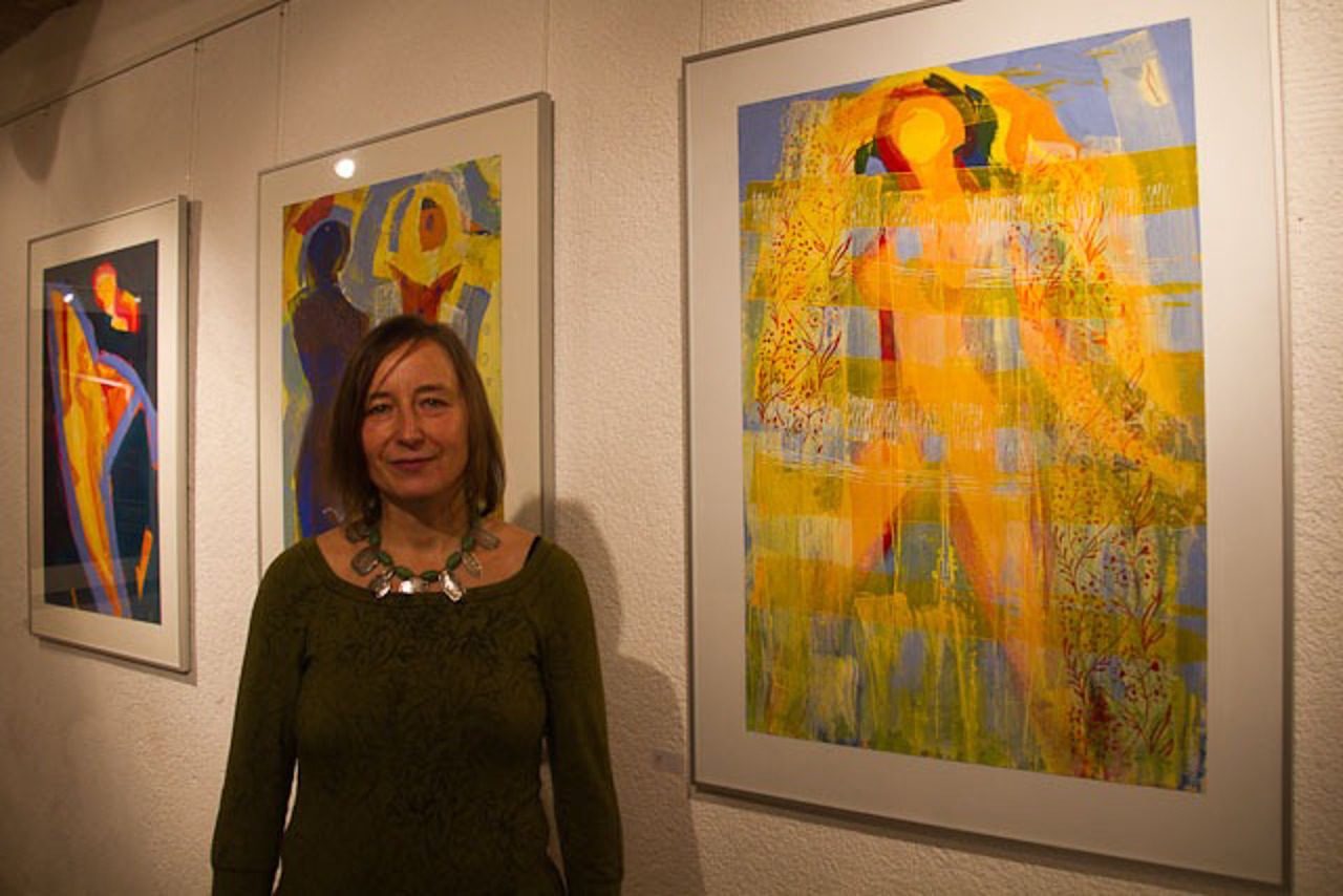 Ute Laux im Haus Böll