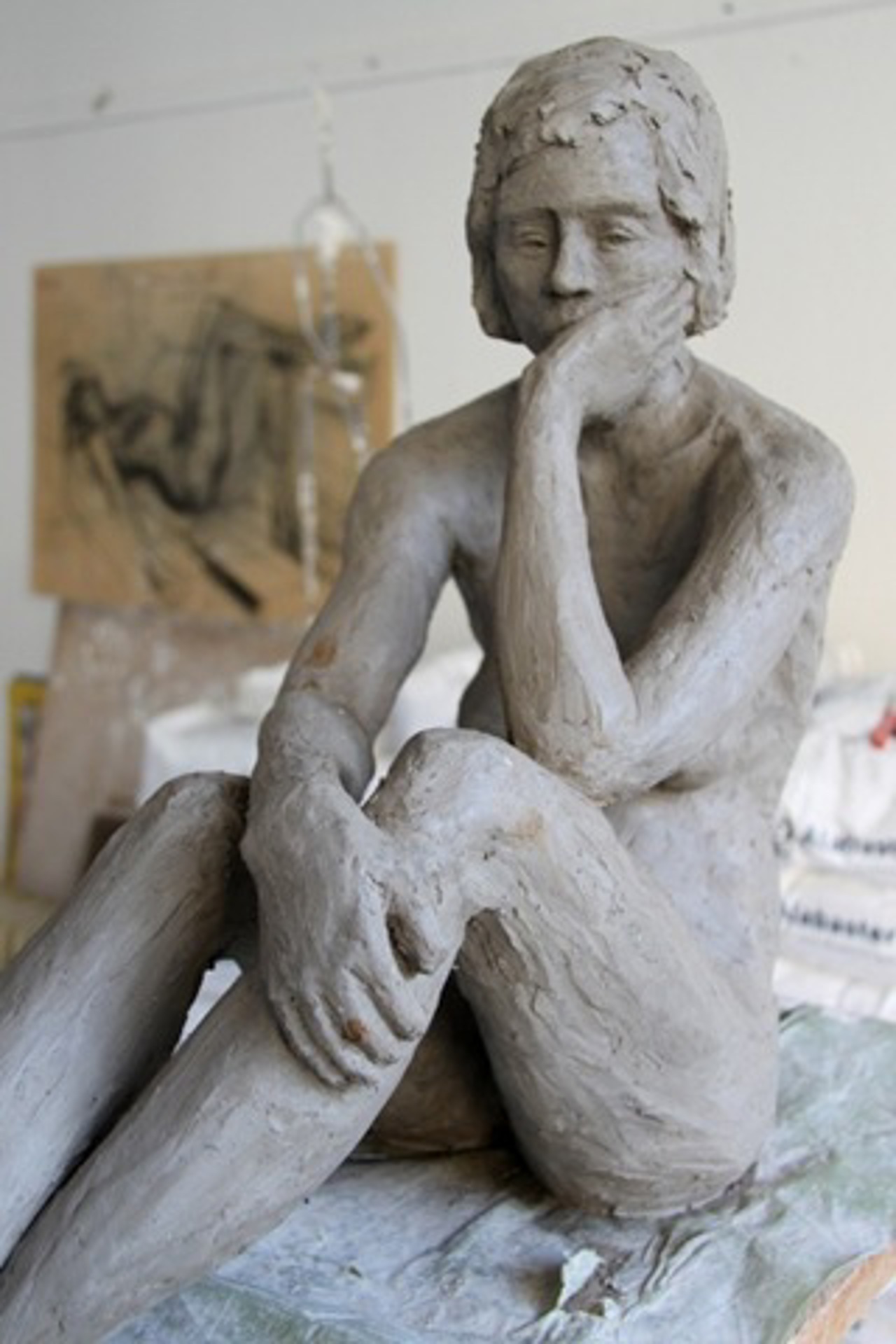 Plastik in der Ausstellung der Kunstschule Rostock