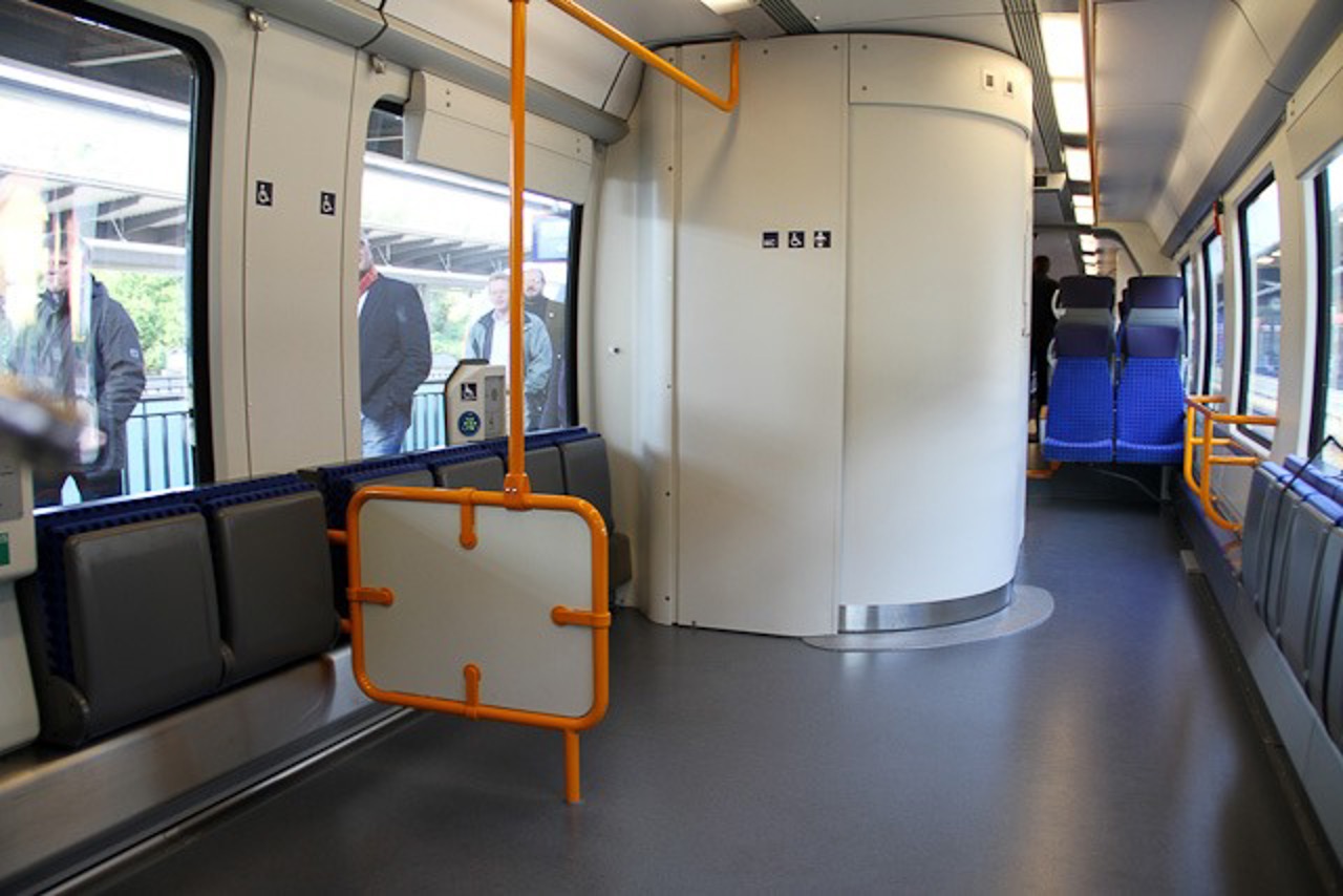 Rollstuhlplatz in der neuen S-Bahn