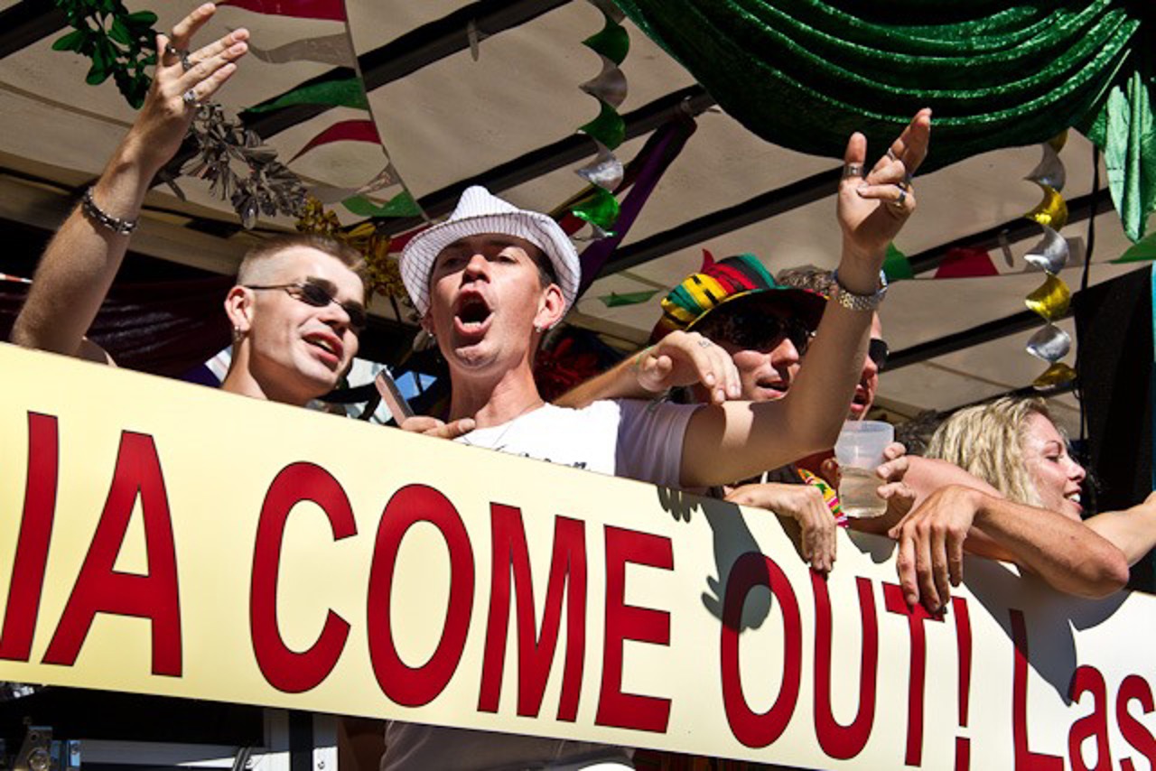 "Russia Come Out" lautete das Motto auf dem Rostocker CSD 2014.