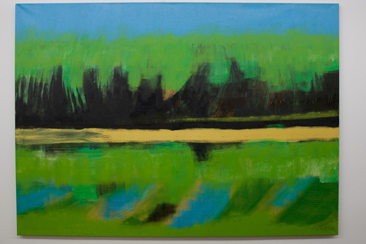 Matthias Wegehaupt: Schilfufer (Spiegelung)