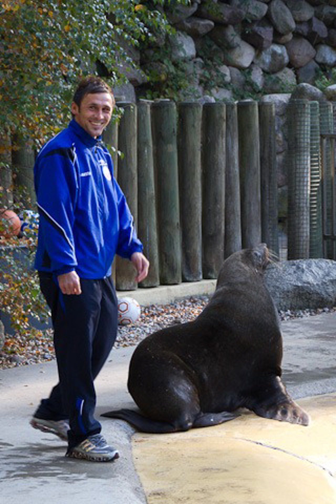 Marcel Schied und Seebär Ron