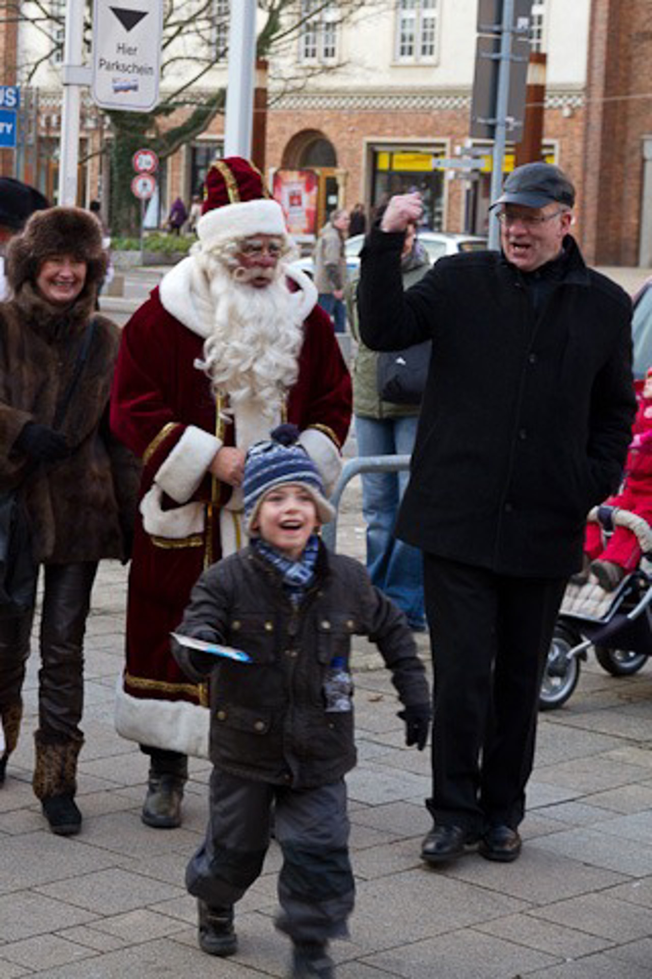 Der Weihnachtsmann und Oberbürgermeister Roland Methling