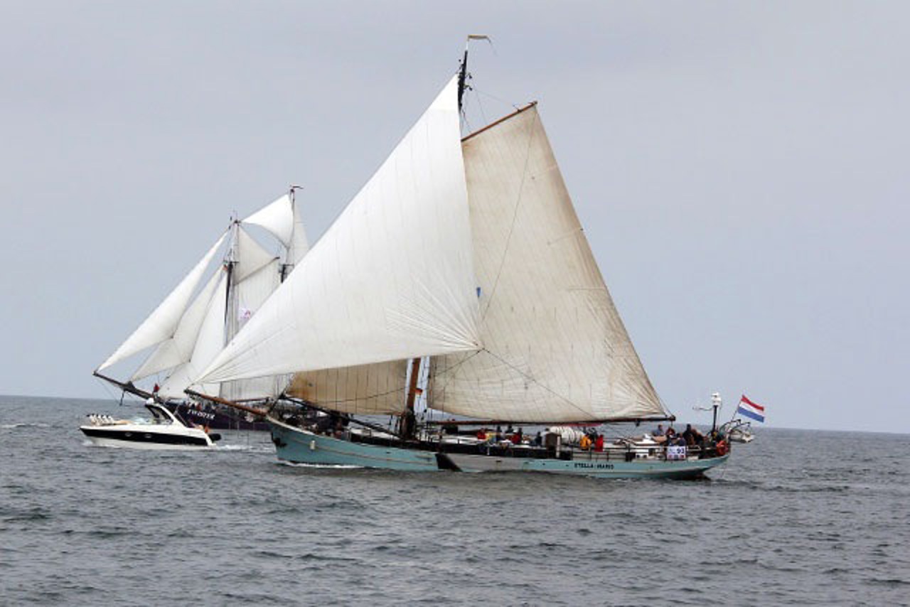 Gaffelkutter „Stella Maris”  bei der Hanse Sail Regatta