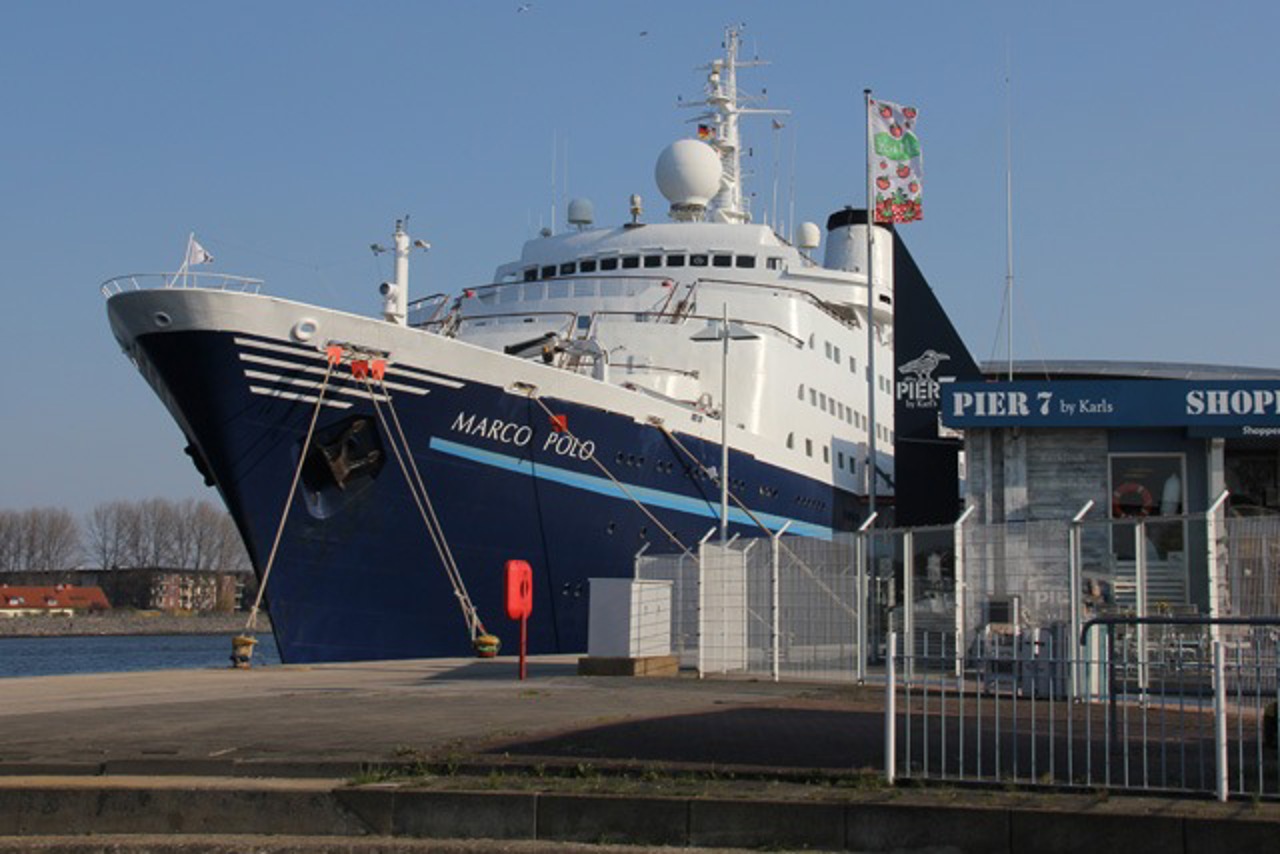 Kreuzfahrtschiff Marco Polo in Rostock-Warnemünde
