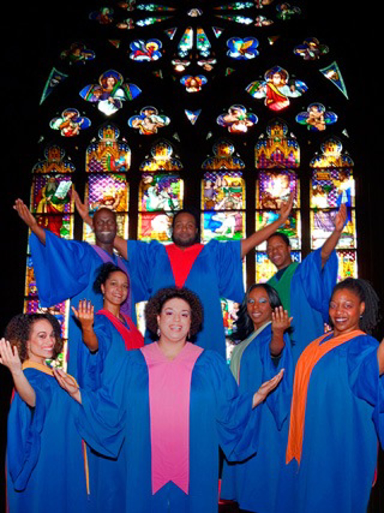 Die USA Gospel Singers gastieren am 22. Januar 2012 in der Nikolaikirche Rostock