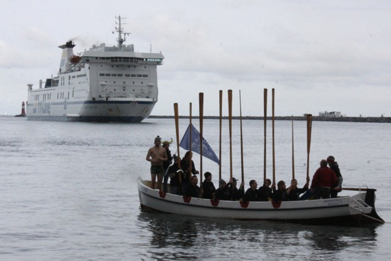 Team "Sumpf" aus Warnemünde mit einem Gast aus Schweden