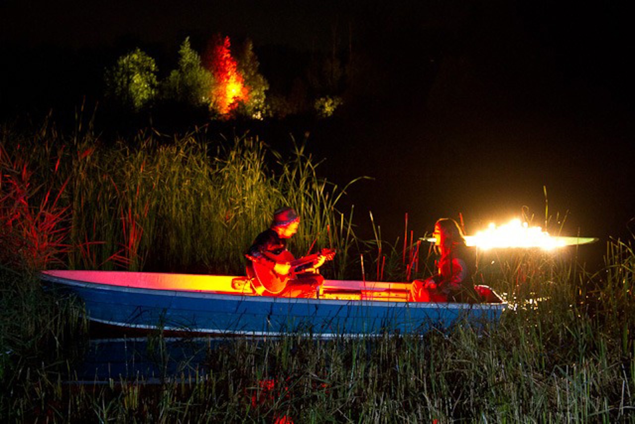Musik auf dem Kiesweiher im IGA-Park