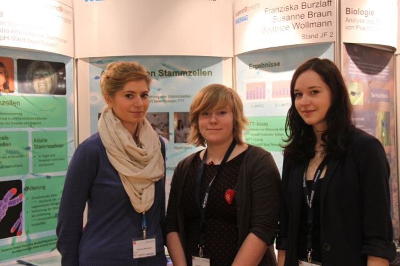 Jugend forscht - Projektgruppe zum Thema Stammzellen