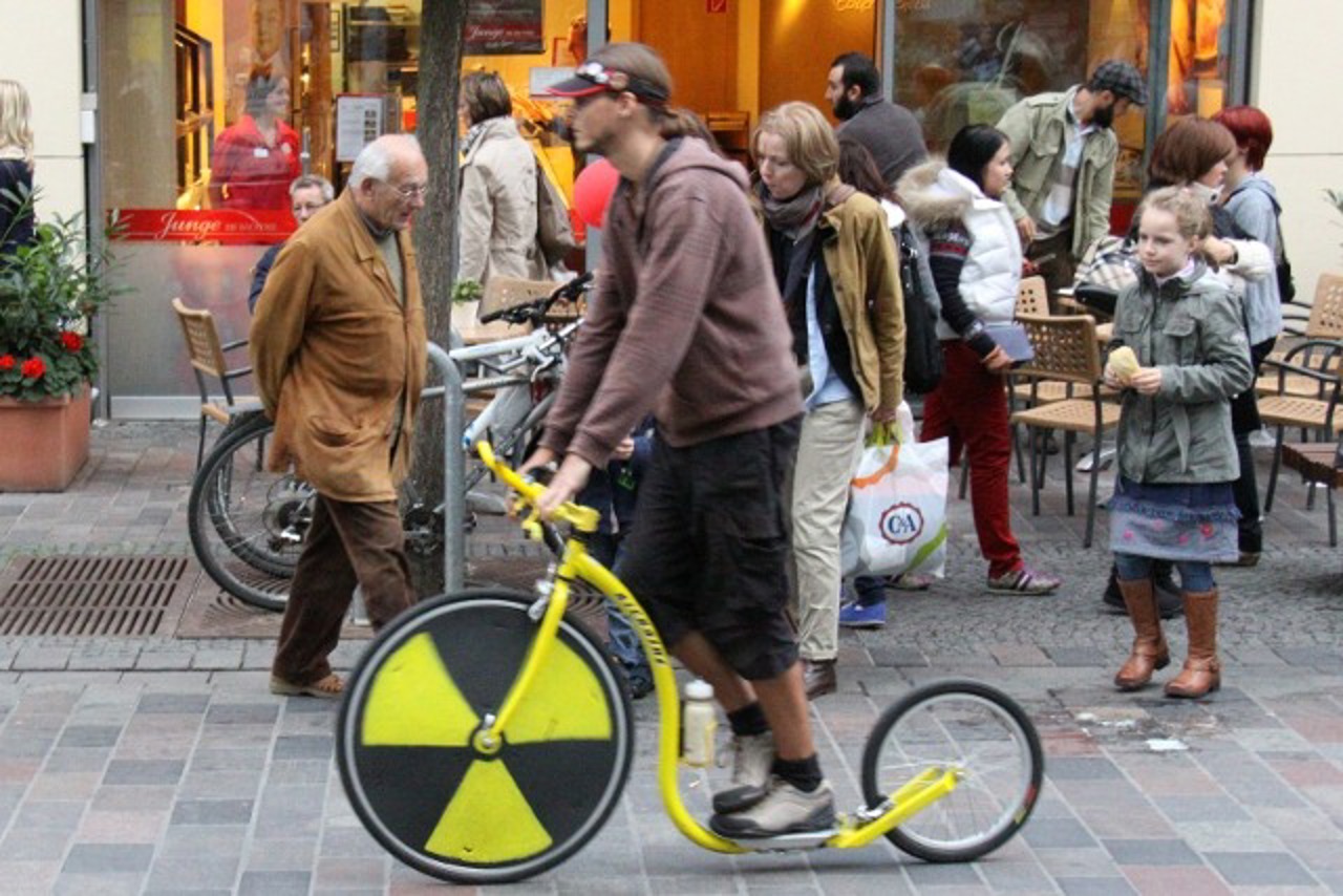 Auch einige eigenartige Gefährte waren unterwegs