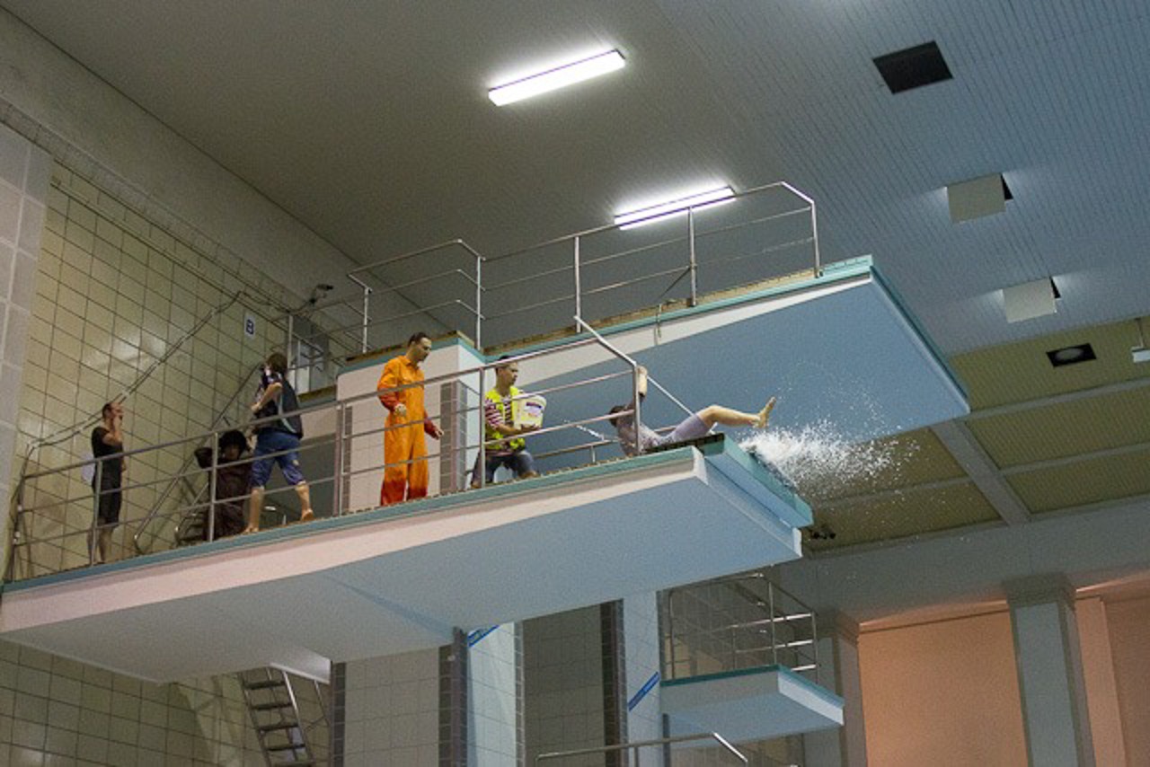 Lustige Wasserspringer bei der Springershow 2011