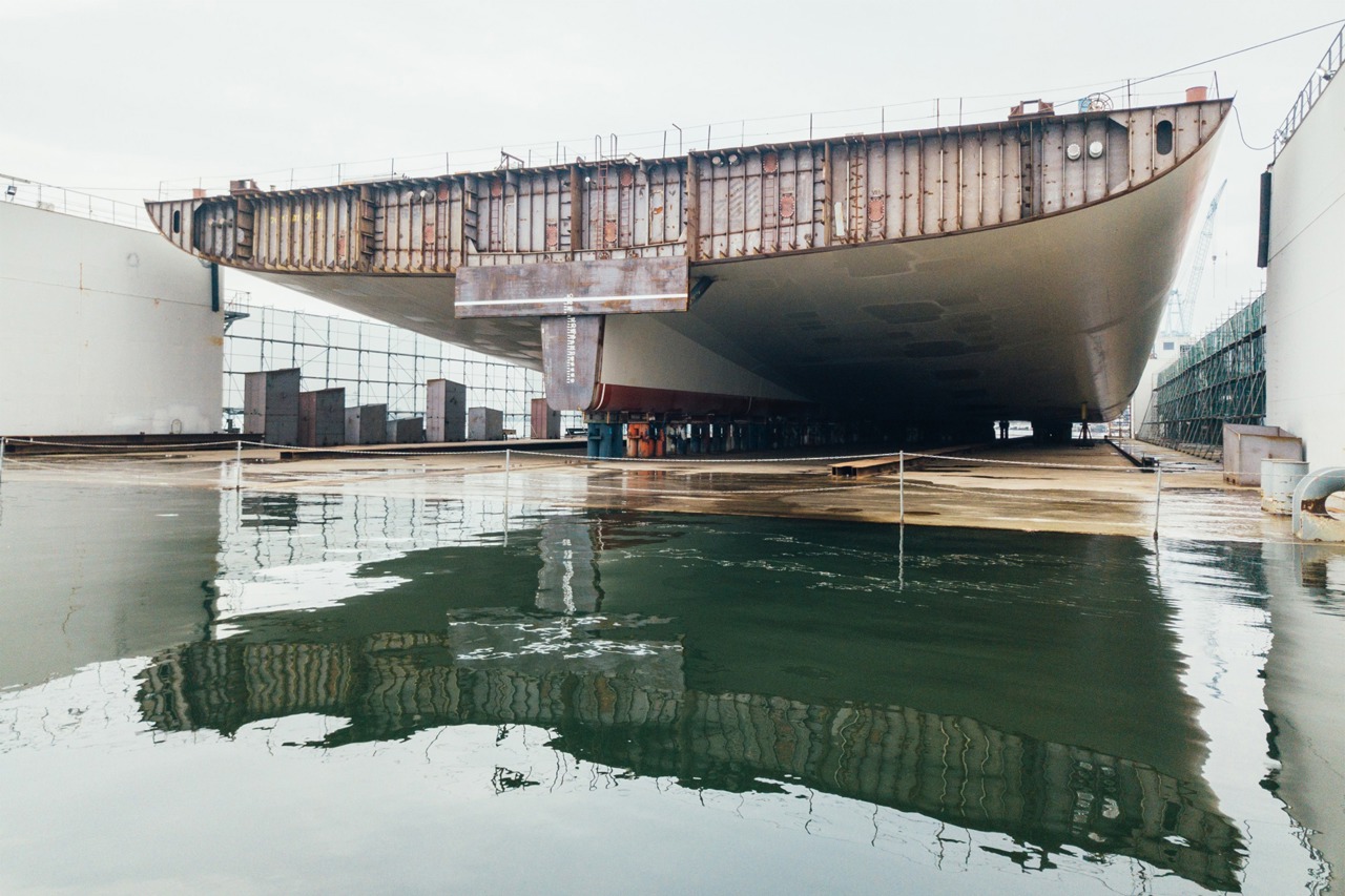 Motoren-Modul für die AIDAnova auf der Neptun Werft in Rostock-Warnemünde (Foto: AIDA Cruises)