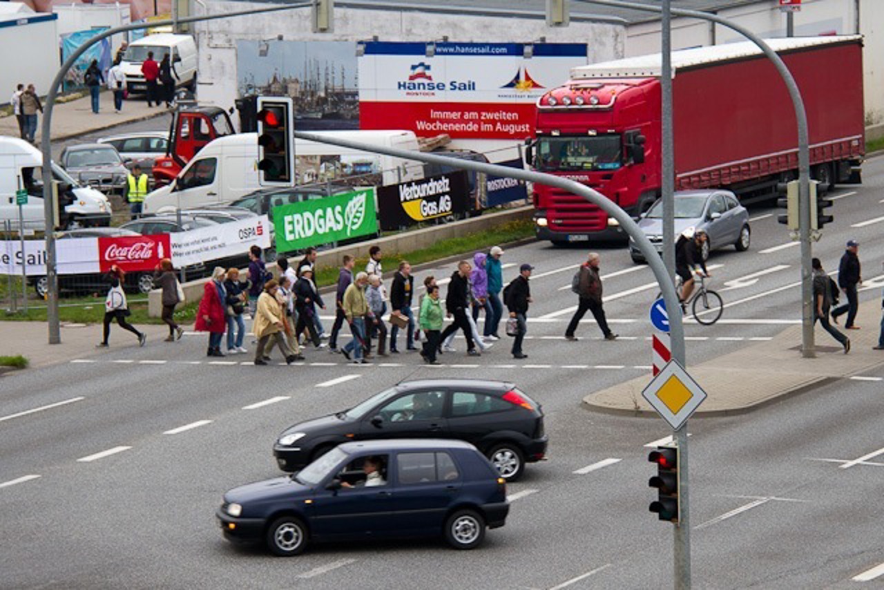 L22 am Stadthafen Rostock - fließt der Verkehr hier bald durch einen Tunnel?