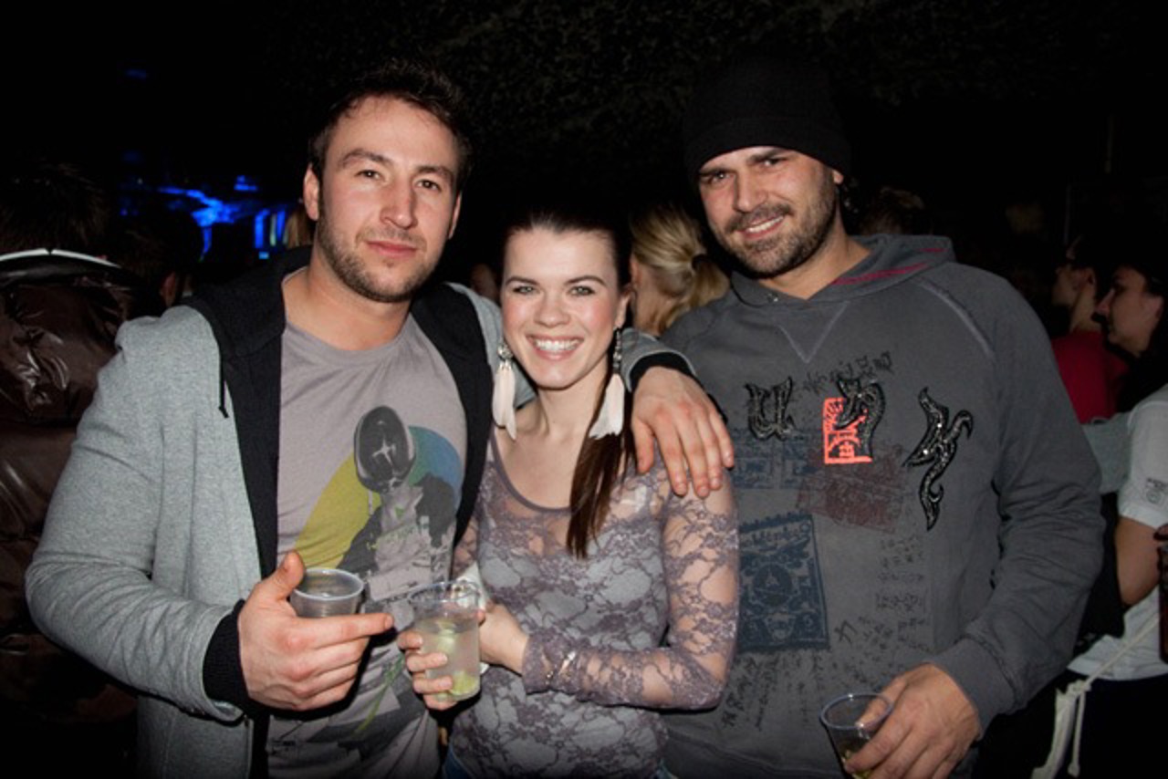 Hajo, Linda und Dirk beim Marteria-Konzert im M.A.U.