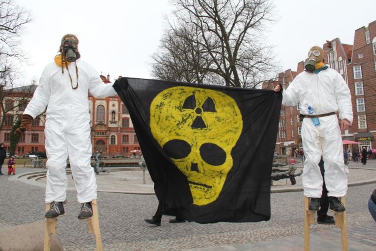 Banner des Anti-Atombündnis Nordost