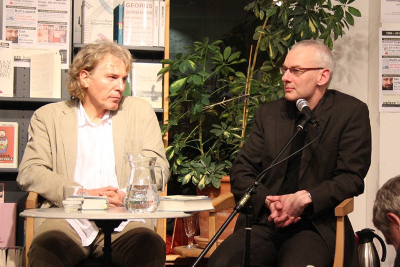 Rolf Lappert im Gespräch mit Lutz Hagestedt