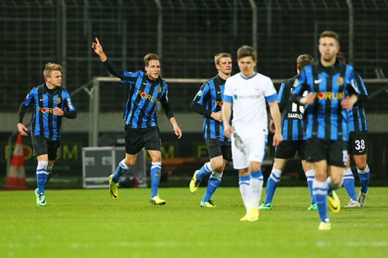 Patrick Schmidt brachte den 1. FC Saarbrücken gegen Hansa Rostock mit 1:0 in Führung