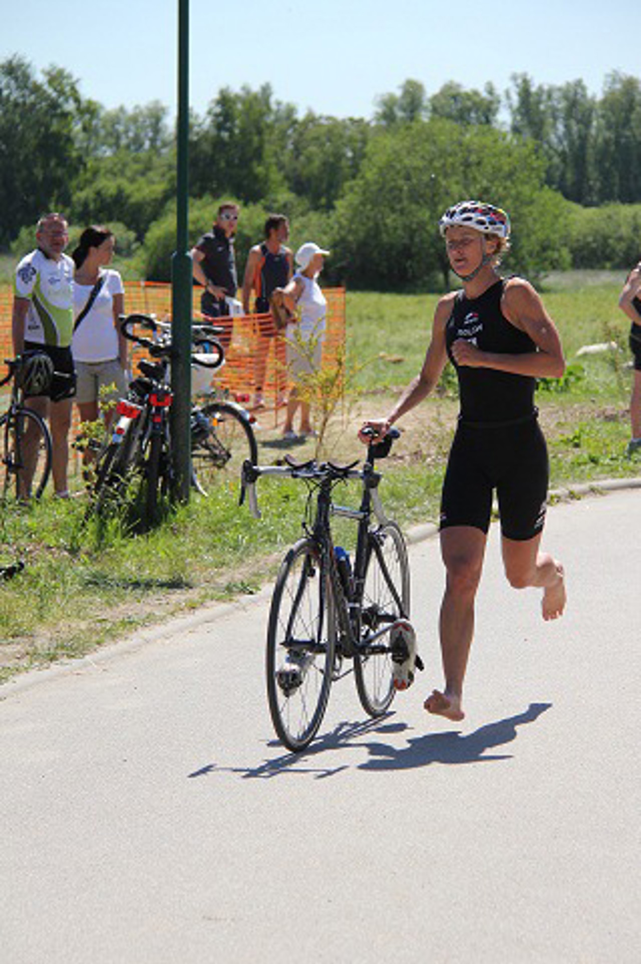 Ines Estedt beim 8. Triathlon in Papendorf 2011