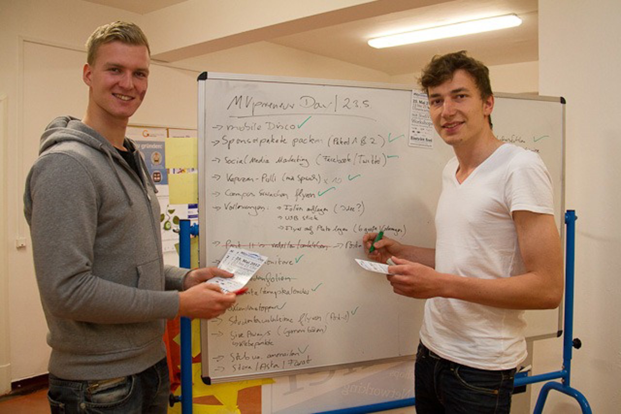 Tobias Gebhardt und Lucas Scheybal