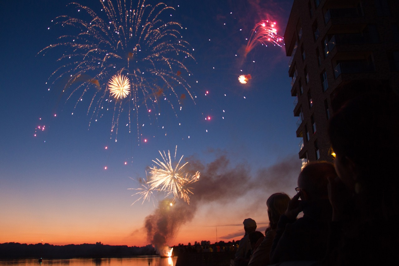 Zum Abschluss: ein Feuerwerk.