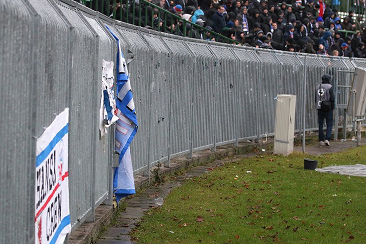 Für die Hansa-Fans gab es auch in Erfurt keinen Grund zur Freude