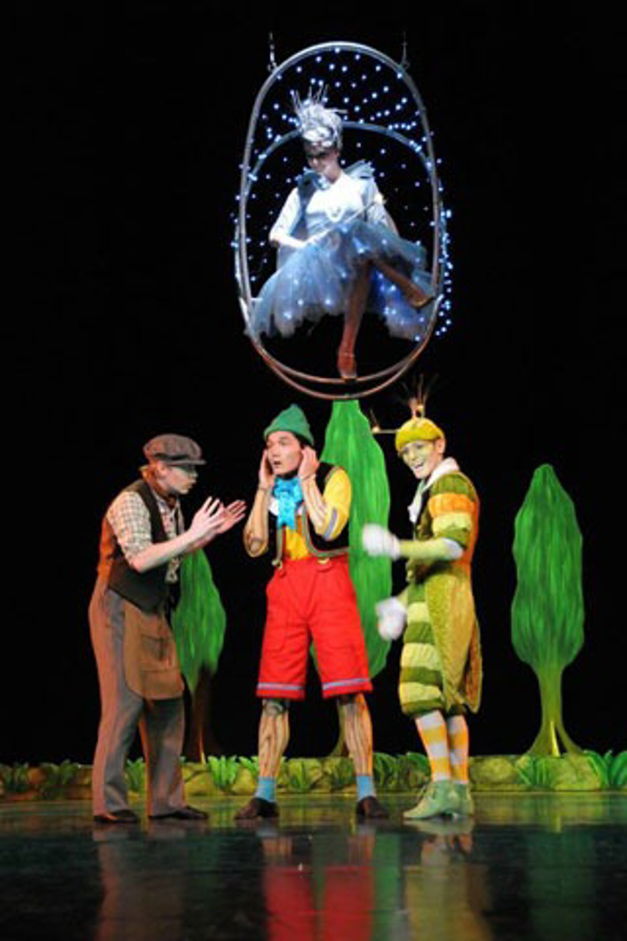 Gepetto, Pinocchio, Grille und Fee