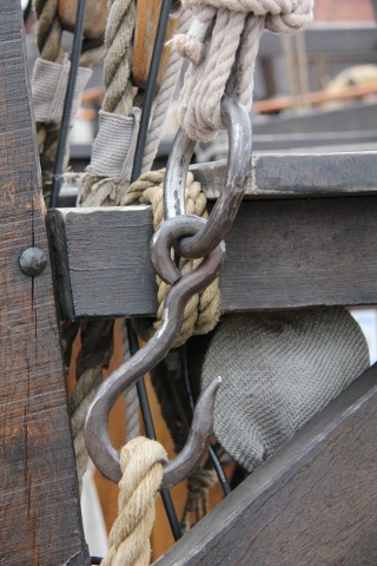 Technik der Kieler Kogge - Hanse Sail 2010