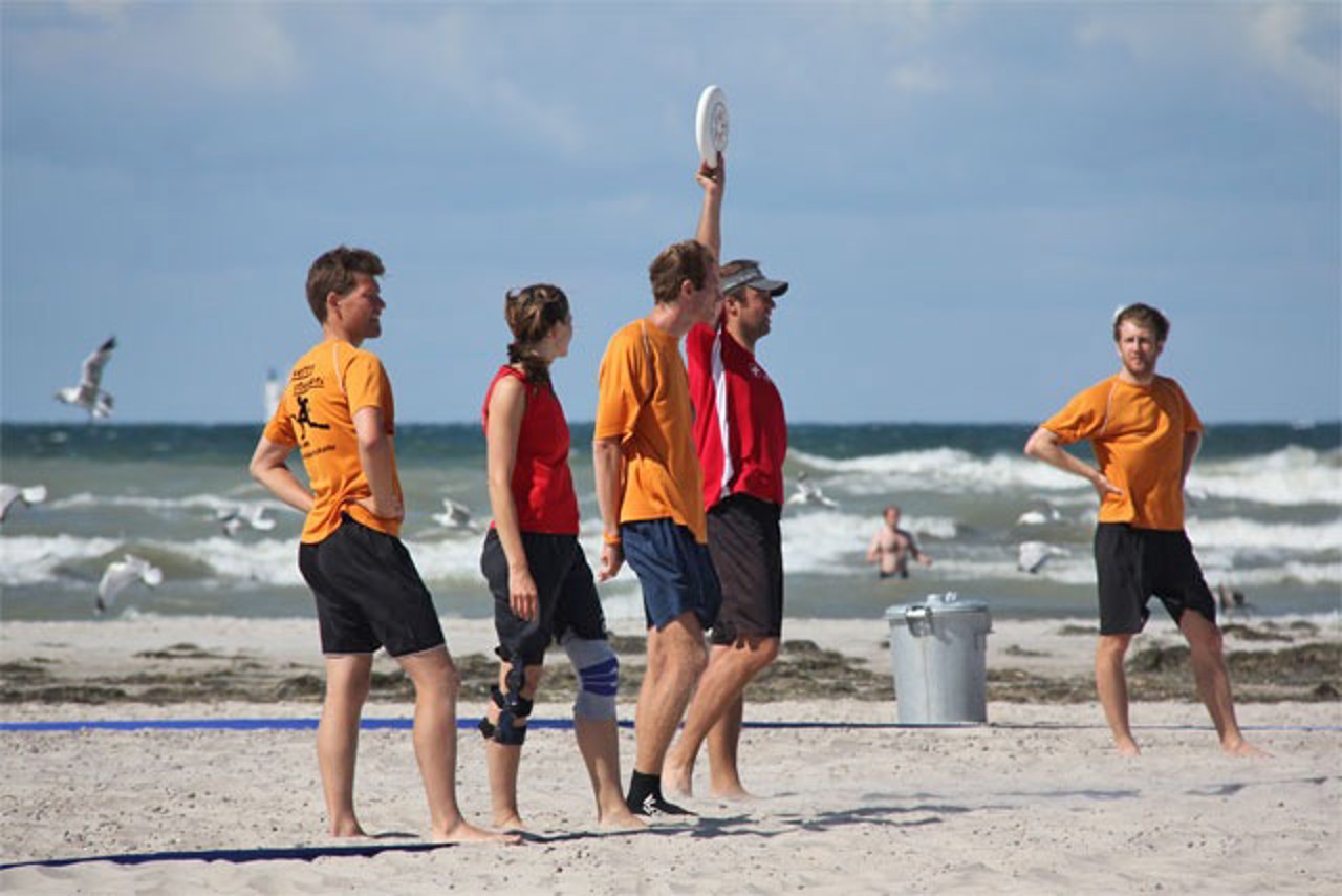 Quattro Stazioni beim Frisbee-Turnier in Warnemünde