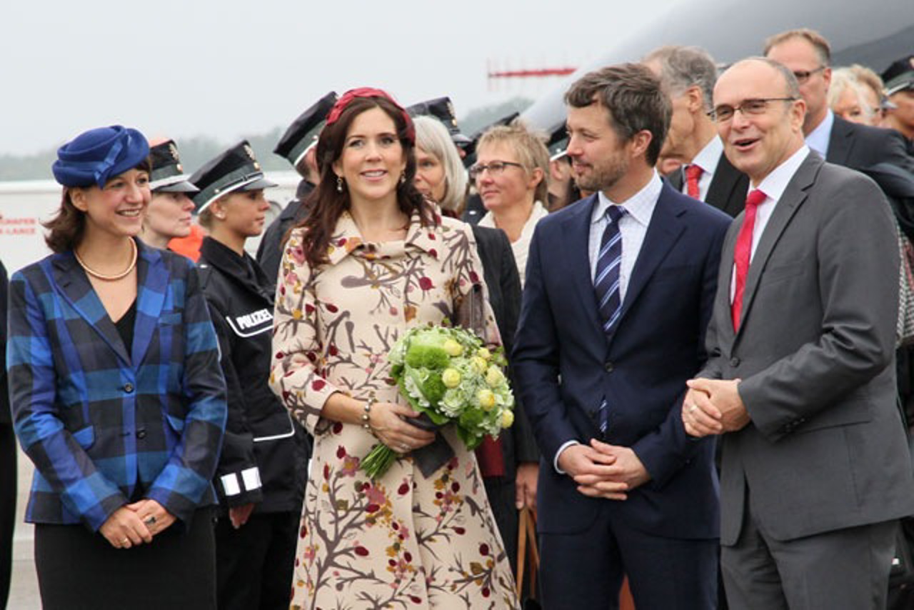 Britta Sellering, Kronprinzessin Mary, Kronprinz Frederik und Erwin Sellering