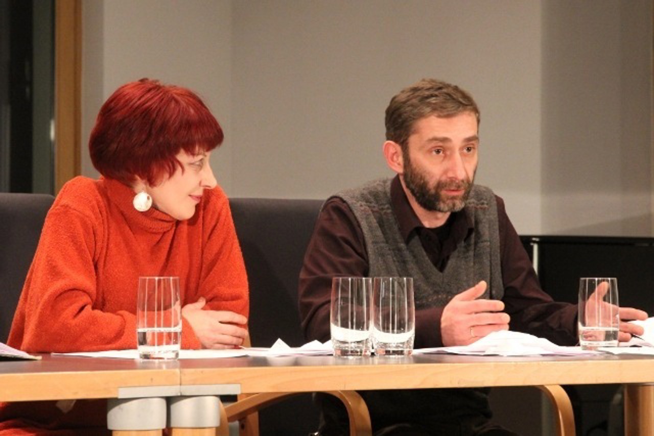 Nino Burduli und Regisseur Otar Egadze