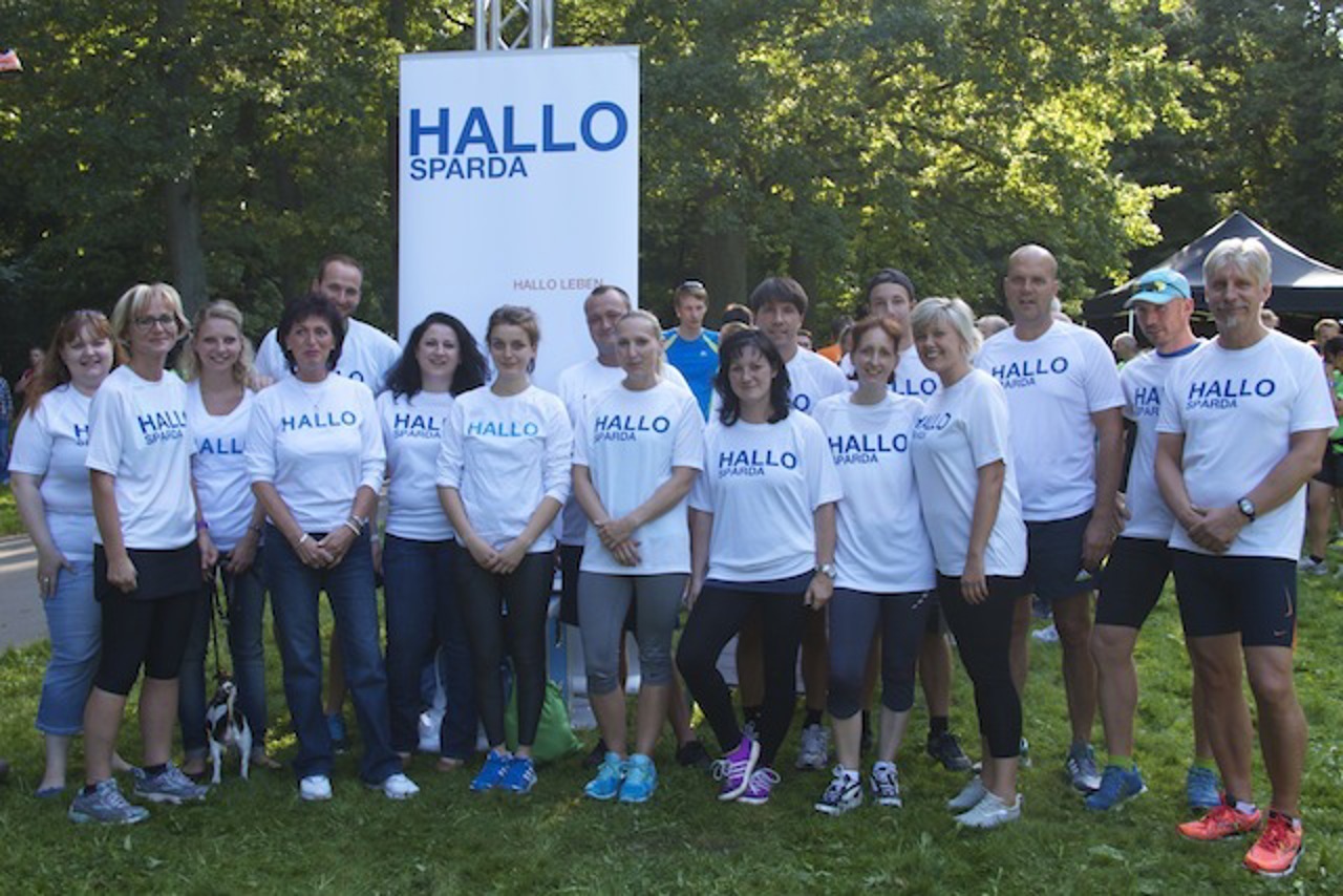 Team der Sparda Bank beim 3. City-Sport Abendlauf 2014