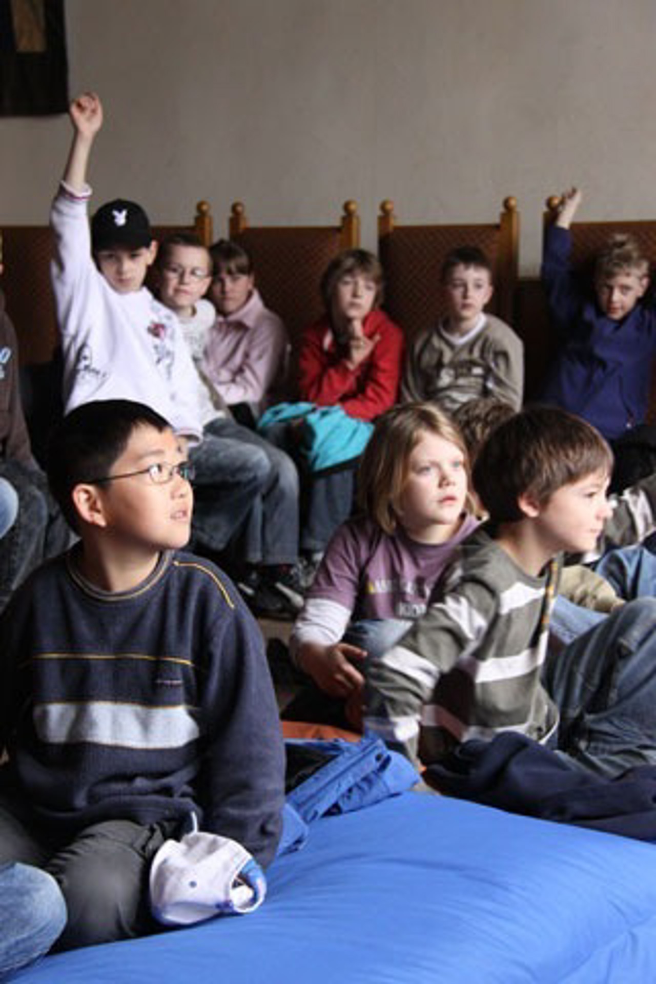 Schüler im Moeckelsaal