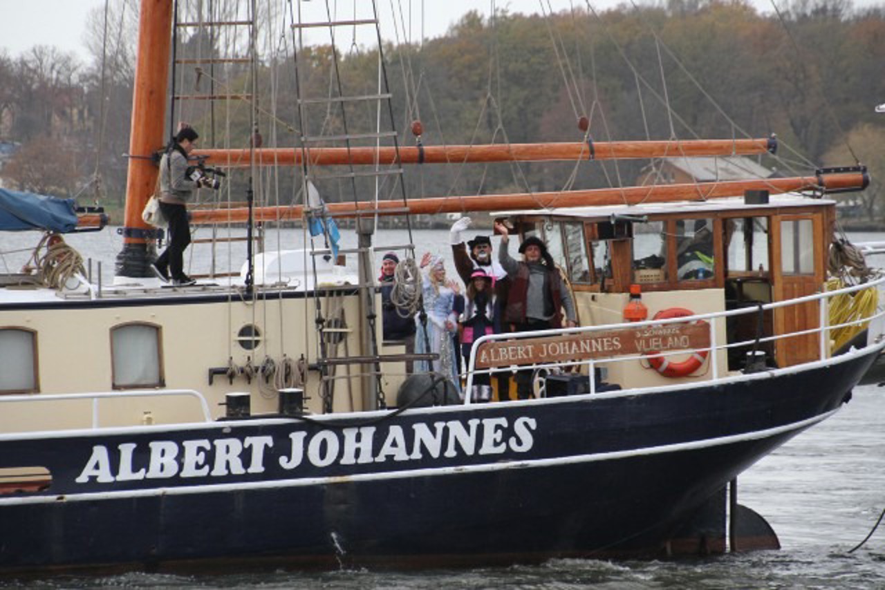 Die Ankunft der "Albert Johannes"