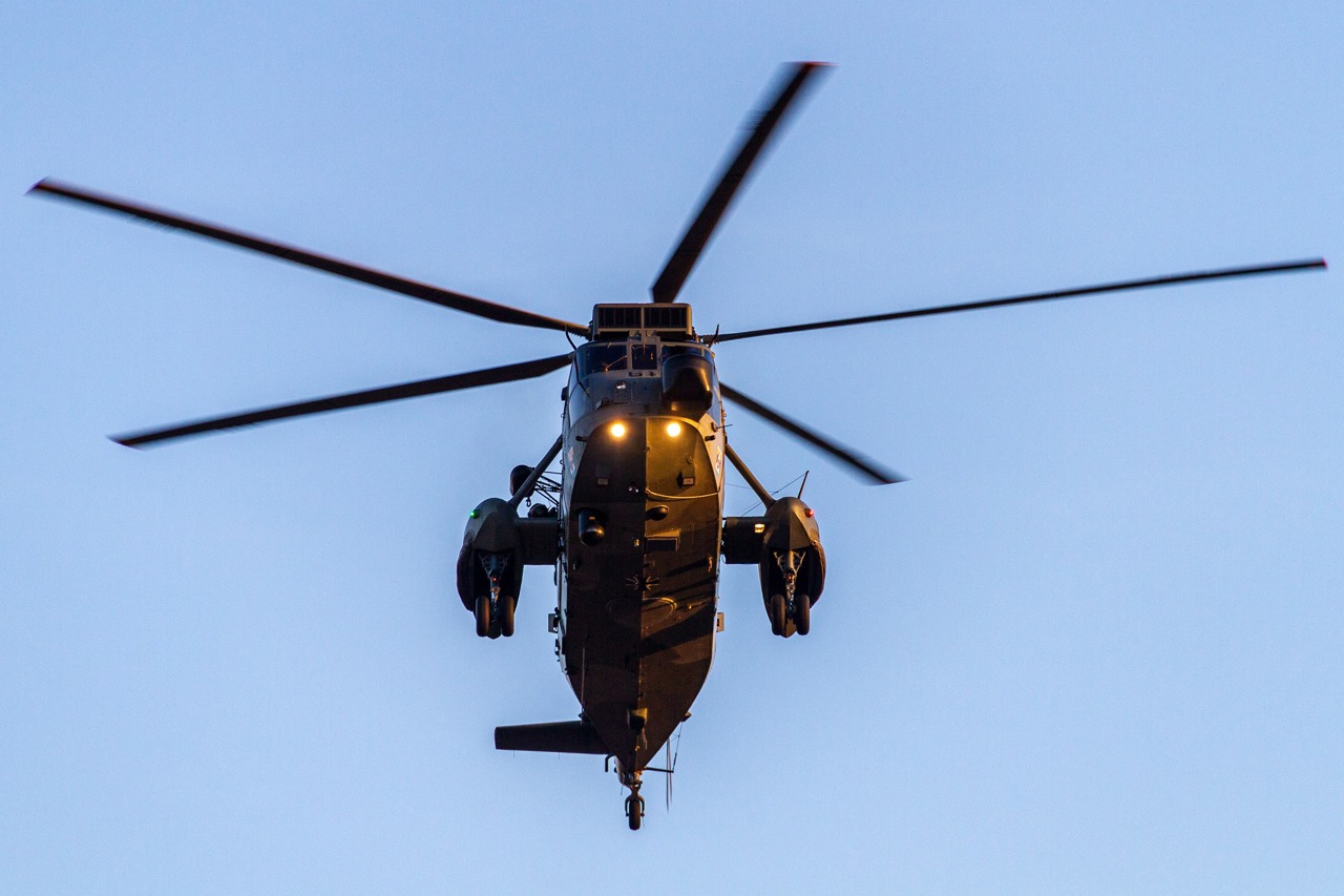 Sea King im Landeanflug auf Rostock