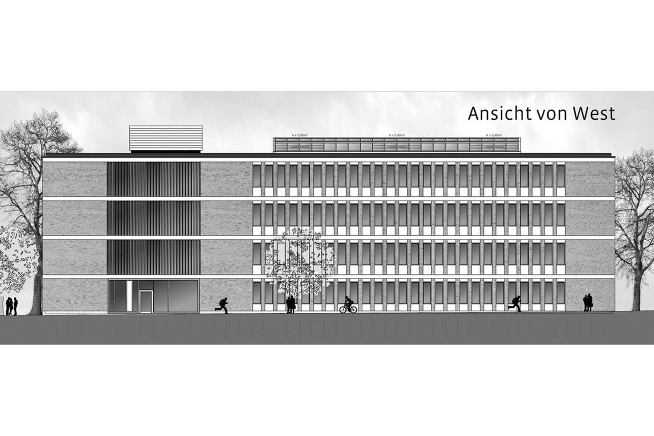 So soll der Erweiterungsbau des Instituts für Chemie einmal aussehen (Quelle: Assmann Gruppe/Betrieb für Bau und Liegenschaften Mecklenburg-Vorpommern)