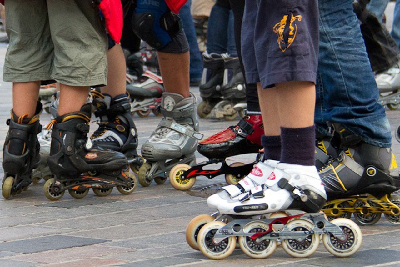 Warten auf den Start der Skaternight