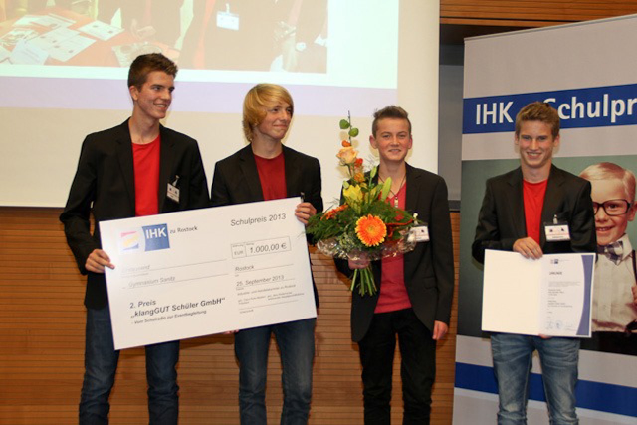 Die Schülerfirma Klanggut vom Gymnasium Sanitz