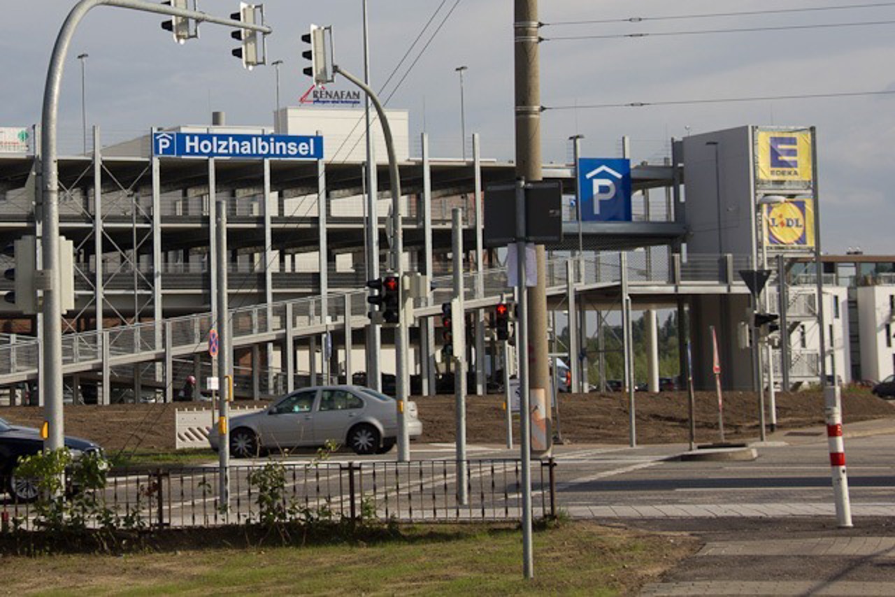 War einer der Hauptauslöser für die Gründung des Beirates: das Parkhaus auf der Holzhalbinsel